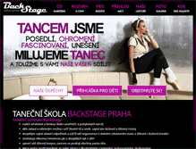 Tablet Screenshot of centrumbackstage.cz